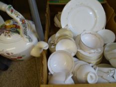 ROYAL DOULTON RONDO TEA & DINNERWARE, approximately 50 pieces with a large Copeland Spode Reynolds