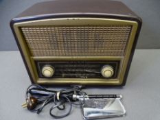 VINTAGE BAKELITE CASED BUSH RADIO and a boxed Pifco hand held trouser press