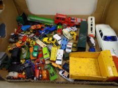 DIECAST MODEL VEHICLES - Eddie Stobart, Matchbox Fire Engine, Corgi 'The Saint's Jaguar' ETC