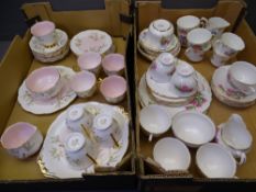 ROYAL ALBERT BRAEMAR 28 PIECE TEASET and other floral decorated teaware
