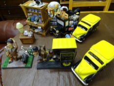 RINGTONS TEA NOVELTY ITEMS including vehicles, teapots ETC