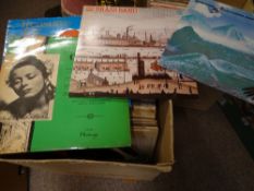 VINTAGE LPs, two boxes including classical, musicals, Welsh with artists including Frank Sinatra,
