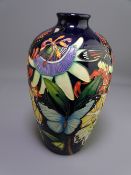 MOORCROFT KALEIDOSCOPE, 23.5cms H VASE, Numbered Edition 40, designed by Emma Bossons, dated 2015