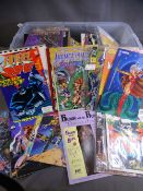 COMICS - DC assortment, various titles and a quantity of plastic wallets, approximately 100