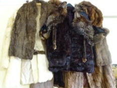 SIX VINTAGE LADY'S FUR COATS & JACKETS