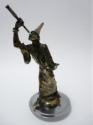 VINTAGE CAR MASCOT - NOSTRADAMUS after A Loir, French, circa 1920, bears signature, 20.5cms H.