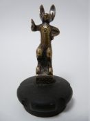 VINTAGE CAR MASCOT - WILFRED-PIP&SQUEAK COMIC STRIP CHARACTER marked W.L.O.G to the front, GUG