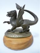 VINTAGE CAR MASCOT - WELSH DRAGON re-cast after Tom Nortons Ltd 1921/1924 (one of approx 150 sold