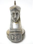 VINTAGE CAR MASCOT-MINERVA signed P de Soete, circa 1930, 24.5cms H.