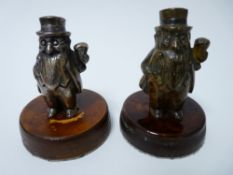 VINTAGE ADVERTISING ACCESSORY MASCOTS X 2- YOUNGER`S BEER standing figures of Father William, a cold