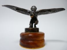 VINTAGE CAR MASCOT- HOMME VOLANT/FLYING MAN after Charles Paillett, by A E Lejeune, bears signature,