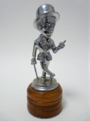 VINTAGE ADVERTISING CAR MASCOT-SIR KREEMY KNUT trademark figure for Sharps Toffee Co, possibly by