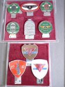 BENTLEY OWNERS & DRIVERS CLUB BADGES X 6 along with 3 ALVIS owners club examples.