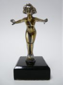 VINTAGE CAR MASCOT - ALBERT DIVING NYMPH possibly DESMO, 9.5cms H.