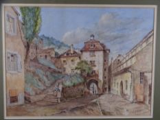 ATTRIBUTED TO THOMAS MILES RICHARDSON, watercolour townscape, unsigned but entitled 