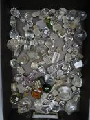 GLASS BOTTLE STOPPERS FOR THE DECANTERS, sent bottles etc, a parcel