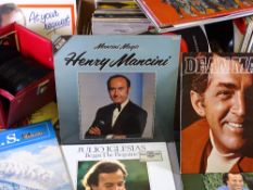 RECORDS-LARGE PARCEL OF MIXED LP'S AND 45'S Sinatra, Dean martin, Glen Miller etc