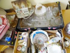 GLASSWARE, CHINA, wash sets an assortment