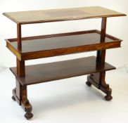 GILLOWS EARLY VICTORIAN MAHOGANY METAMORPHIC THREE-TIER BUFFET SIDEBOARD stamped Gillows, Lancaster,