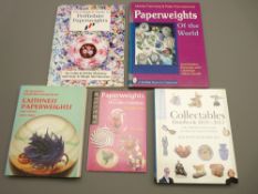 FOUR PAPERWEIGHT COLLECTORS GUIDEBOOKS and a 2010 Miller's Collectables handbook
