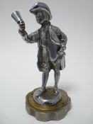 VINTAGE CAR MASCOT-TOWN CRIER accessory mascot circa 1930s, 15.5cms H.