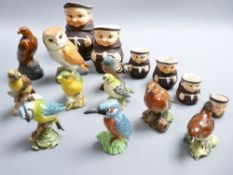 BESWICK & HUMMEL COLLECTION OF BIRDS and Jolly Friar jugs