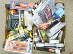 HAND TOOLS, FIXTURES, FITTINGS & ACCESSORIES: A GOOD QUANTITY mainly packaged and unused (in two
