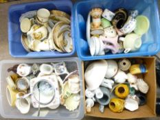 VINTAGE & LATER TEAWARE, DECORATIVE POTTERY & PORCELAIN: A GOOD QUANTITY