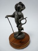 VINTAGE CAR MASCOT- PUSS IN BOOTS after Antoinne Bofill, bears signature and M within circle mark,