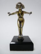 VINTAGE CAR MASCOT - ALBERT DIVING NYMPH possibly DESMO, 9.5cms H.