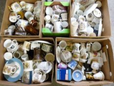 COMMEMORATIVE CHINAWARE: A LARGE COLLECTION circa 1910 and later, makers include Coalport,