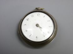 PAIR CASED POCKET WATCH, signed Bayley, London, early 19th century with watchmaker's paper label