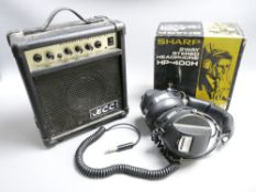 KCC INTEGRATED AMPLIFIER MS-10 and boxed set of Sharp two-way stereo headphone HP-400