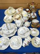 MIXED DECORATIVE TEAWARE: A QUANTITY in various patterns by English, Continental and Oriental