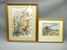 BERYL PIGHTLING watercolour studies x 2 - entitled 'Summer Fields', dated '95 17 x 21.5cms and '