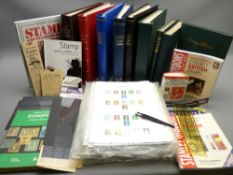 STAMP COLLECTORS ALBUMS, REFERENCE BOOKS & ASSOCIATED EQUIPMENT: A QUANTITY