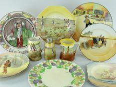 COLLECTION OF ROYAL DOULTON SERIESWARE including dishes and Welsh Lady jugs, and sugar sifters (10)