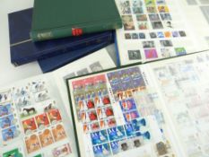 SIX STOCK STAMP ALBUMS various
