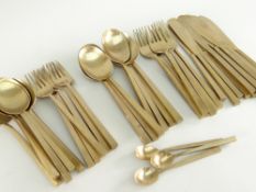 QUANTITY OF QUALITY BRONZE CUTLERY to include knives, forks and spoons (40+ pieces)