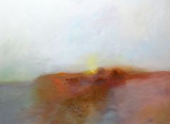 ANTHONY KRIKHAAR (Danish b.1940) oil on canvas - abstract, entitled verso 'Twente Holland',