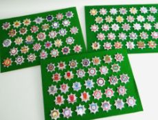 ASSORTED FIRE BRIGADE BADGES, including Welsh, other British, and airport badges (99, mounted)