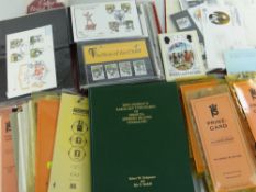 BOX OF PHILATELIC MATERIAL including album of loose stamps, album of first day covers, supporting