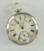 SILVER 'SPECIAL ENGLISH LEVER' POCKET WATCH, the movement marked 'Chas O. Williams Cardiff' number