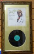 ROD STEWART FRAMED VINYL ALBUM & COVER entitled 'Reason to Believe 1978' by Phonagram for Marks &