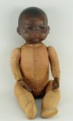 ARMAND MARSEILLE GERMAN BISQUE HEADED DOLL NO. 341?8 (imperfection on doll) having stuffed body
