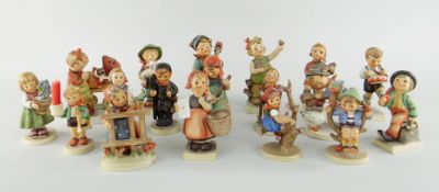 COLLECTION OF GOEBEL / HUMMEL FIGURES including four boxed, approx. 19 in total