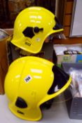 MODERN F1 S GALLET FIRE FIGHTERS HELMET, and another similar (2)