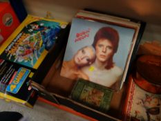 ASSORTED ITEMS including boxed Super Nintendo, various LP records ETC