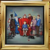 PAUL HORTON limited edition (122/250) giclee print - group of figures including wizard and