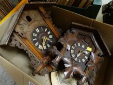 TWO VINTAGE CUCKOO CLOCKS (2)